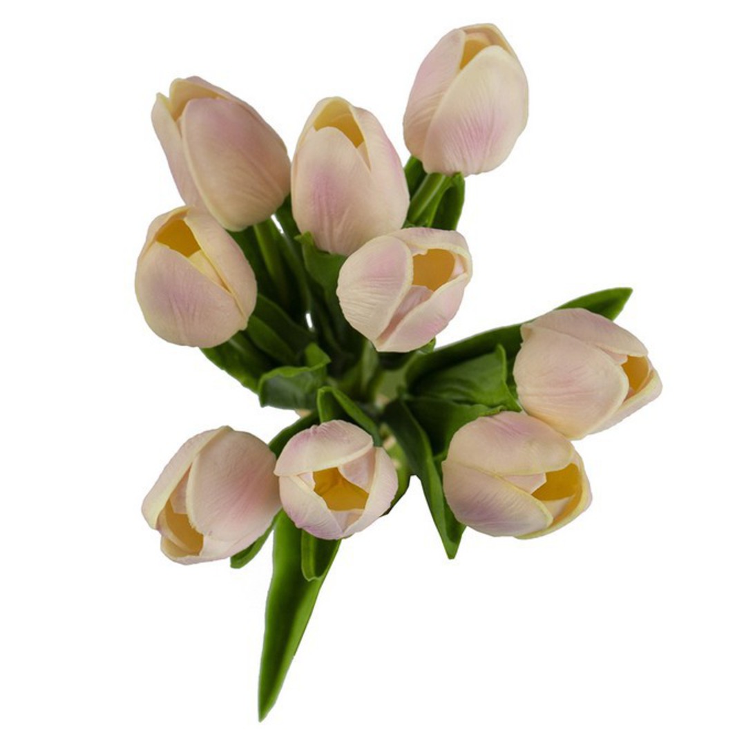 Artificial Pink Tulip Bunch - 9 Pce image 1
